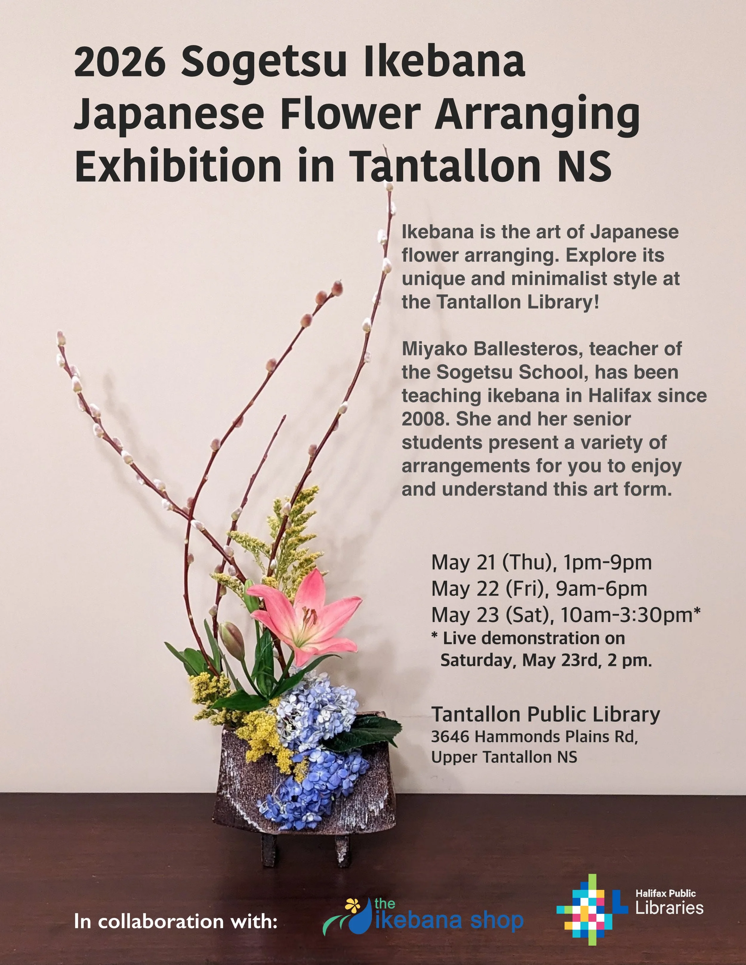 Tantallon Ikebana Exhibition 2026 — the ikebana shop